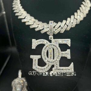 Silver Diamond Pendant Necklace